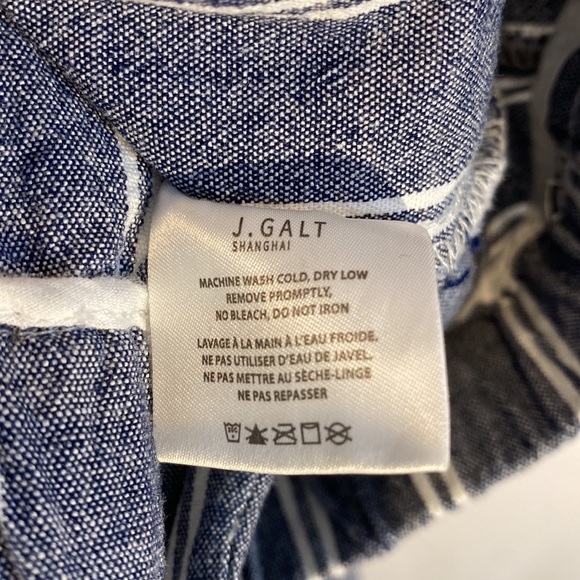 Brandy Melville Gray and White Striped Tilden High Waist Cropped Jeans Pants - Picture 12 of 16